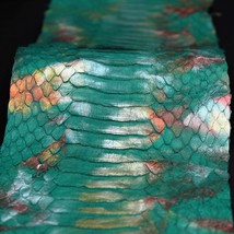 Elaphe carinata Snake Skin Hide Leather Snakeskin Garment Quality Green - $352.06 MXN+