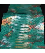 Elaphe carinata Snake Skin Hide Leather Snakeskin Garment Quality Green - $345.64 MXN+