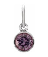Authentic 925 Sterling Silver 4mm Alexandrite CZ Birthstone Bracelet Charm - $130.90 CAD