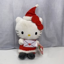 Hello Kitty Santa Claus Christmas Holding Envelope Plush Stuffed Animal ... - £11.71 GBP