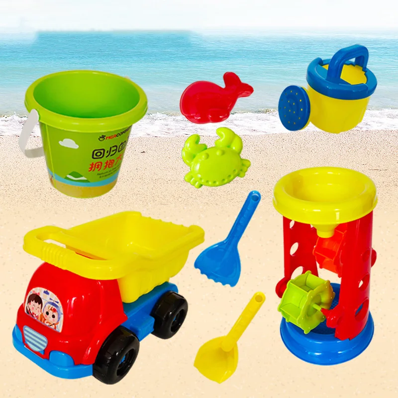 Beach Toys for Kids Soft Sand Toys Silicone Play Water Toys SandBox Set Kit Sand - £20.79 GBP+