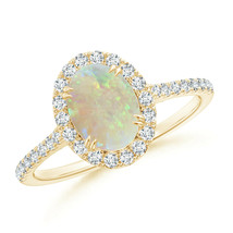 Gold Opal Engagement Ring Gold Plated Opal Wedding Ring October Birthstone Ring - £40.12 GBP