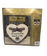 Old World Collection Cross Stitchery Kit Heart To Teach is to Touch a Li... - $9.46