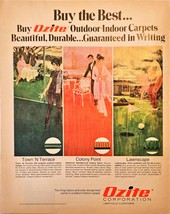 1972 Ozite Corporation Outdoor-Indoor Carpets-1972 Vintage Print Ad - $181.16 MXN