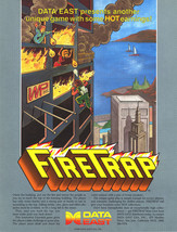 Fire Trap Arcade FLYER Original 1986 Vintage Retro Promo Artwork - $40.05