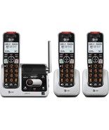 At&amp;T Bl102-3 Dect 6.0 3-Handset Cordless Phone For Home With, Silver/Black - $82.99