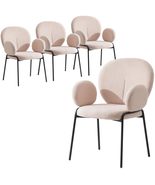 LesiureMod Celestial Modern Boucle Dining Chair - Upholstered Seat and B... - $839.06 CAD
