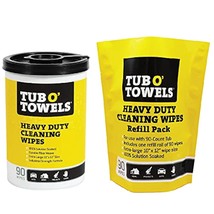 Tub O&#39; Towels Heavy-Duty Multi-Surface Cleaning Wipes, 10&quot; x 12&quot;, 90 Count Canis - $140.99