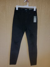 Wild Fable Ebony Distressed Highest Rise Skinny Jeans sz 2 / 26 Waist - £10.88 GBP