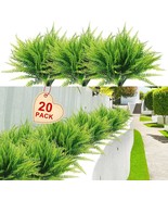 Artificial Boston Fern Plants Bushes 20Packs Faux Plants Shrubs Greenery Uv - £29.09 GBP