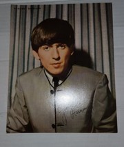 Vintage George Harrison Signed Promo Print Photo 1960&#39;s 8x10 Beatles - $14.99