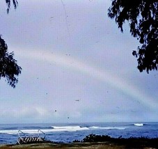 Rainbow Over Ocean Hawaii 1966 Kodachrome 35mm Slide Car29 - £7.78 GBP