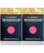 2x MAC Pro Palette Refill Pan Powder Kiss Eye Shadow -Fall In Love- FS NIB Free - $12.82