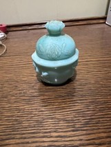 Avon Jadeite Jar Field Flowers Powder Sachet Bottle And Lid Empty      40ss - $14.03