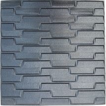 Dundee Deco JNAZRS05612 Black Faux Brick 3D Wall Panel, Peel and Stick Wall Stic - $12.73