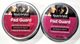 2 Pack Nutri Vet Pad Guard Wax For Dogs Protect Soothe Paws Oil And Beeswax - £27.17 GBP