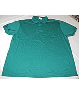 Stedman by Hanes adult L 42-44 mens short sleeve Polo shirt green NOS - £8.22 GBP
