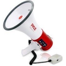 Pyle Megaphone 50-Watt Siren Bullhorn - Bullhorn Speaker w/ Detachable Microphon - £104.70 GBP
