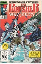 The Punisher War Journal Comic Book #7 Wolverine Marvel Comics 1989 FINE+ - £3.89 GBP