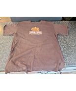 Senor Frogs large Brown shirt Frog On Sleeve Playa Del Carmen, MEXICO shirt - $7.76