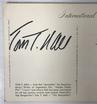 Tom T. Hall (d. 2021) Signed Autographed Vintage Photo Postcard - £15.73 GBP