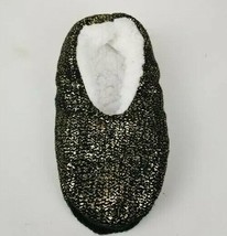 Xhilaration ~ Black &amp; Gold Slipper Socks - Women&#39;s Size Small/Medium ~ Grippers - £14.70 GBP