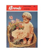 Vintage Doll Knitting Pattern Bronte #759 4 Piece 8 ply Peach Lacy Set 5... - £1.64 GBP