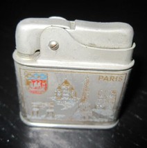 Vintage Everyday Eteched Paris Eiffel Tower France Souvenir Petrol Lighter - £27.86 GBP