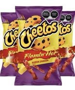 Sabritas Cheetos Flamin Hot 3 Pk BIG bags papas snacks authentic from Me... - $453.09 MXN