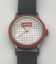 Rare Levi’s Vintage Mechanical Wind Up Watch With Grid Pattern Face Pre Owned - £51.79 GBP