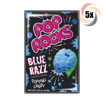 5x Packs Pop Rocks Blue Razz Flavor Popping Candy .33oz ( Fast Shipping! ) - $10.29