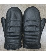 Men’s Ski Mitten Gloves By Olympia Black Top Grade Cowhide Leather Large  - $805.93 MXN