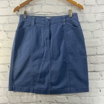 L.L. Bean Classic Fit Skirt Powder Blue Womens Sz 10 Short - $17.82