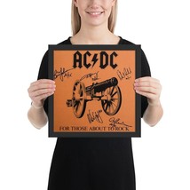 AC/DC For Those About To Rock Framed signed album- REPRINT - £63.34 GBP