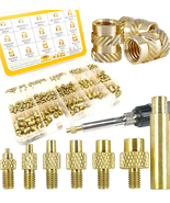 3D Printing Brass Nuts Threaded Inserts 360Pcs M2 M2.5 M3 M4 M5 M6 Femal... - $633.84 MXN
