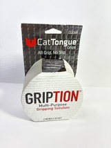 Gription Multi-Purpose Gripping Solution Cat Tongue Clear Grip Tape 2” x... - $19.75