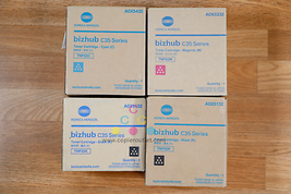 Lot of 4 Genuine Konica Minolta TNP22 CMKK Bizhub C35 C35P Series Same Day Ship! - $143.55