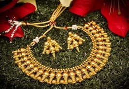 Sparkling Beautiful Women's Jewellery Necklace Earrings Kundan Women Bridal Set - $24.94