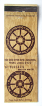 Syl Burger&#39;s Wagon Wheel - Avalon, Pennsylvania Restaurant 20FS Matchbook Cover - £1.39 GBP