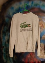 Lacoste Sweater Gray Medium - $56.00