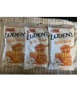 (3 Packs) Ludens Wild Honey Throat Drops, 30 Count Each, Exp 02/2025 - $38.61