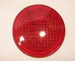 VINTAGE RED GLASS TAILLIGHT LENS #359 RAT ROD HOT ROD TRUCK - £14.40 GBP