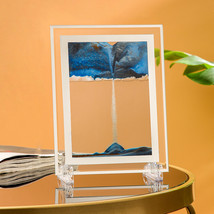 3D Vertical Sand Hourglass Moving Art Flowing Sand Home Decor Gift 5/7/12 Inches - £20.91 GBP+