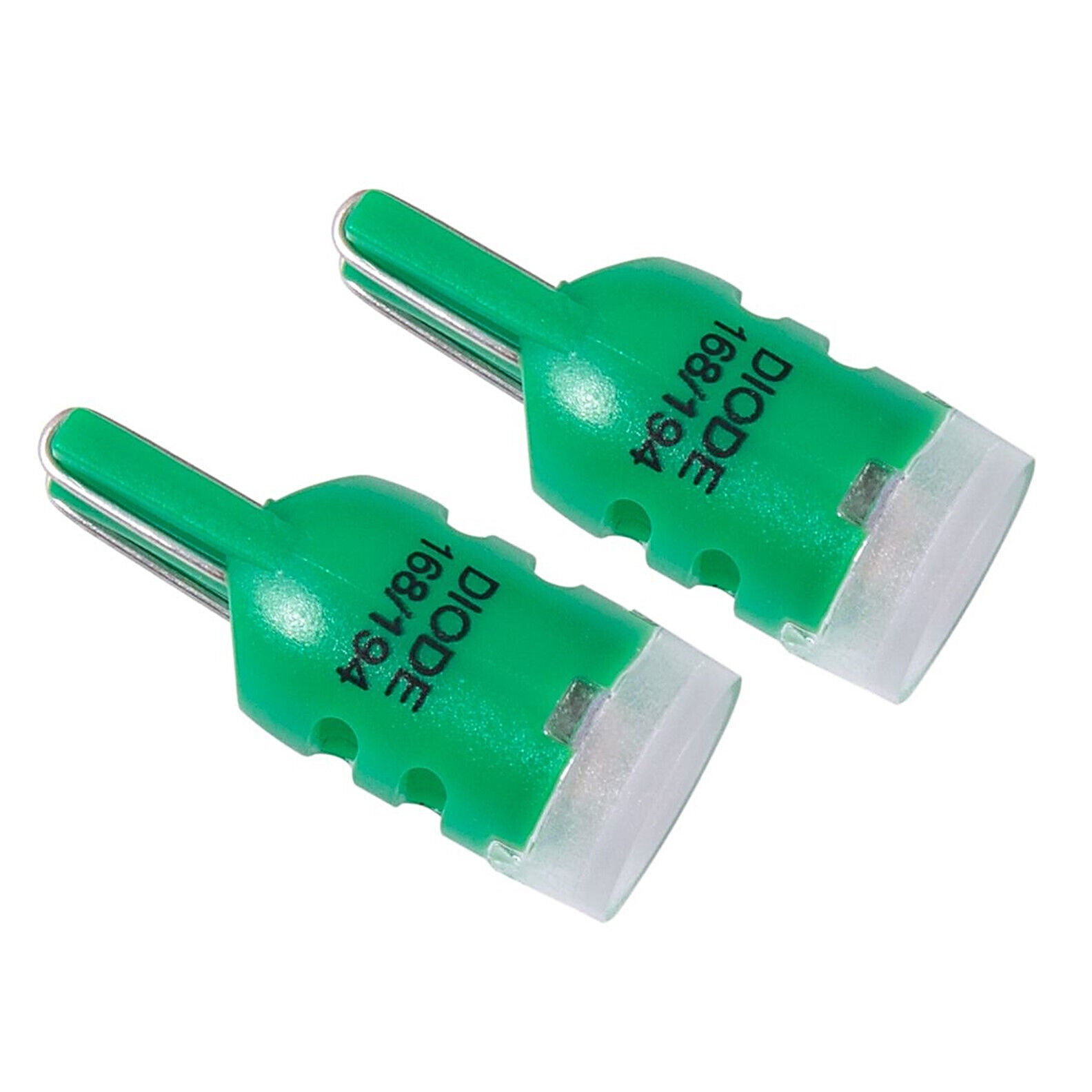 Green 168 920 194 2825 T10 3-SMD LED Bulbs Parking City License Lights Pair - $11.95
