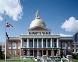 Massachusetts State House capitol building in Boston Massachusetts Photo Print - £7.07 GBP+