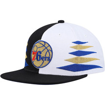 Philadelphia 76ers Snapback Hat Mitchell Ness Sixers NBA Diamond Cut Cap... - £19.99 GBP
