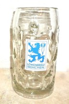 Brauerei Lowenbrau Munich 1L Masskrug German Beer Glass - $14.95