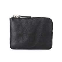 Mini Wallets Women First Layer Cow Leather Men Coin Purses Vintage Small Change  - £43.65 GBP
