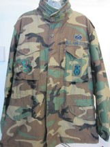 USAF Air Force Military BDU Camo Cold Weather Field Jacket No Liner Med ... - £63.94 GBP