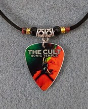 Handmade The Cult aluminum Guitar Pick Necklace - $12.36
